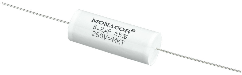 Monacor MKTA-82 конденсатор Белый Цилиндрический