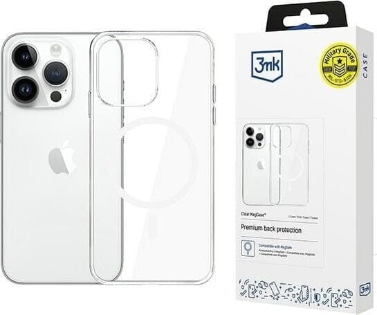 Etui na telefon 3mk do Apple iPhone 13 Pro Max z Mag Safe - przezroczyste Clear MagCase