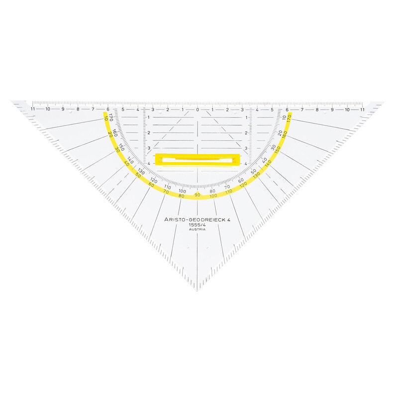 Aristo AR1555/4 Треугольник с углами 45° Полиметилметакрилат (ПММА) Прозрачный 1 шт AR 1555/4