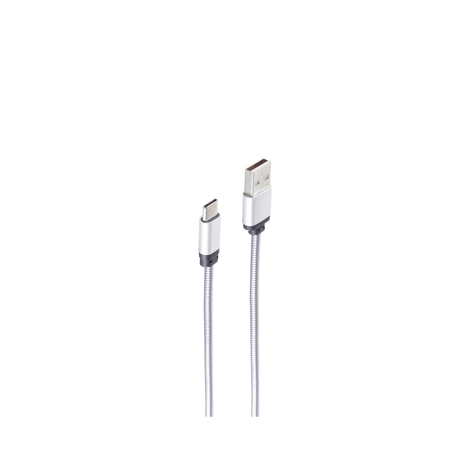 S-Conn BS14-12001 USB кабель 1 m 2.0/3.2 Gen 1 (3.1 Gen 1) USB A USB C Серебристый