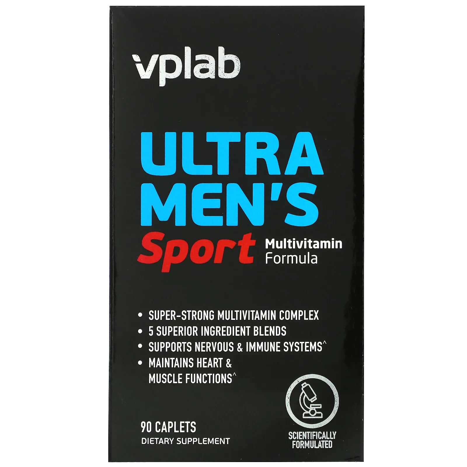 Вплаб, Ultra Men’s, мультивитамины для мужчин для физической активности, 90 капсул