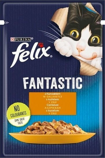 Влажный корм для кошек  FELIX, кусочки с курицей, 85 г