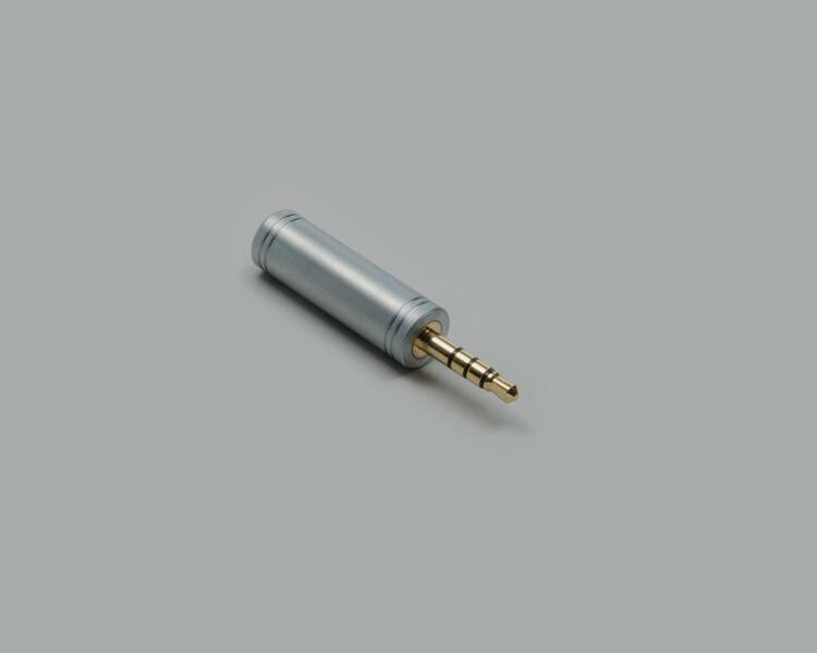 BKL Electronic 1103098 гендерный адаптер 3.5 mm Stereo 3.5 mm 4-pin Серебристый