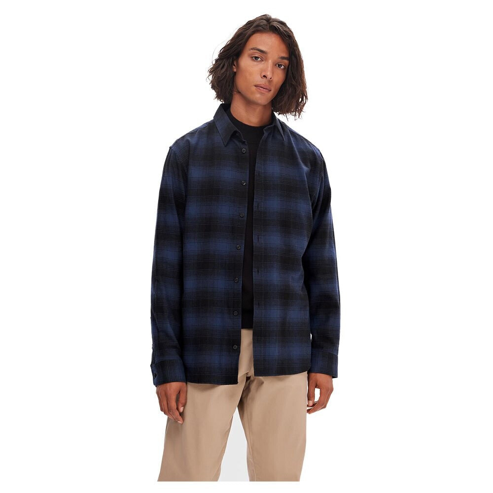 SELECTED Slimowen-Flannel Long Sleeve Shirt