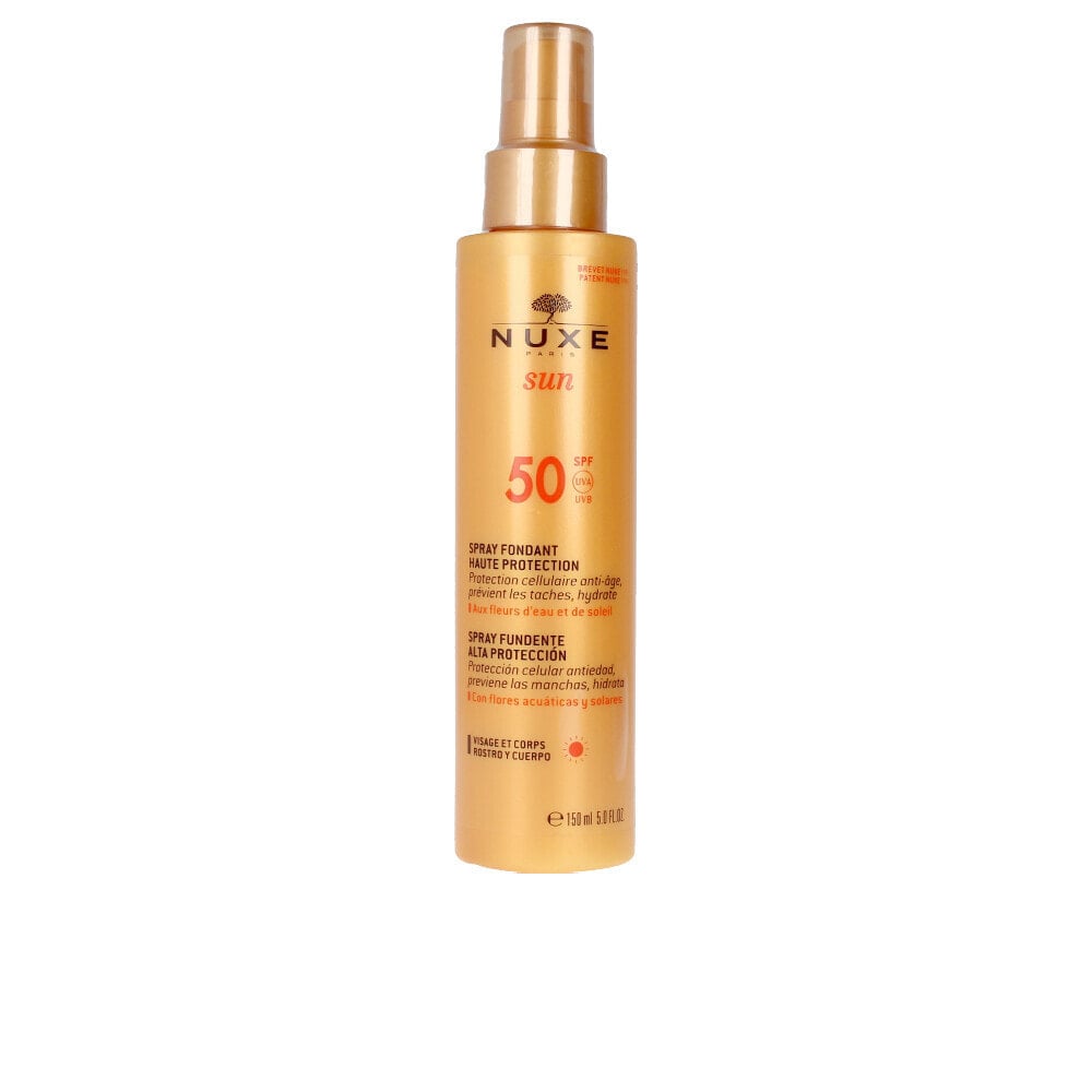 Nuxe Sun High Protection Melting Spray SPF50  Солнцезащитный спрей для тела с антивозрастным действием 150  мл