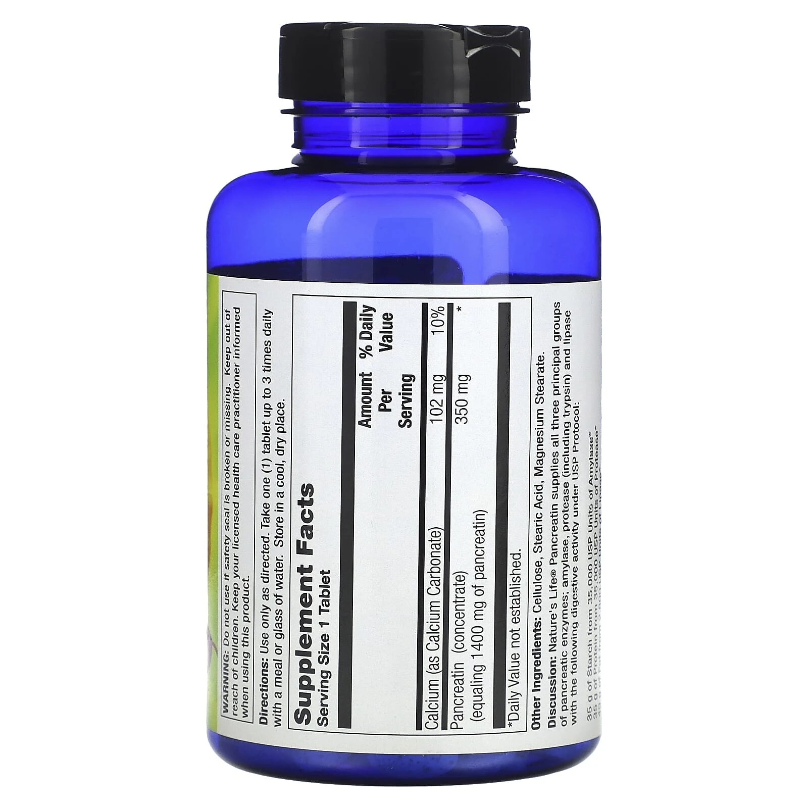 Pancreatin, 1,400 mg, 250 Tablets