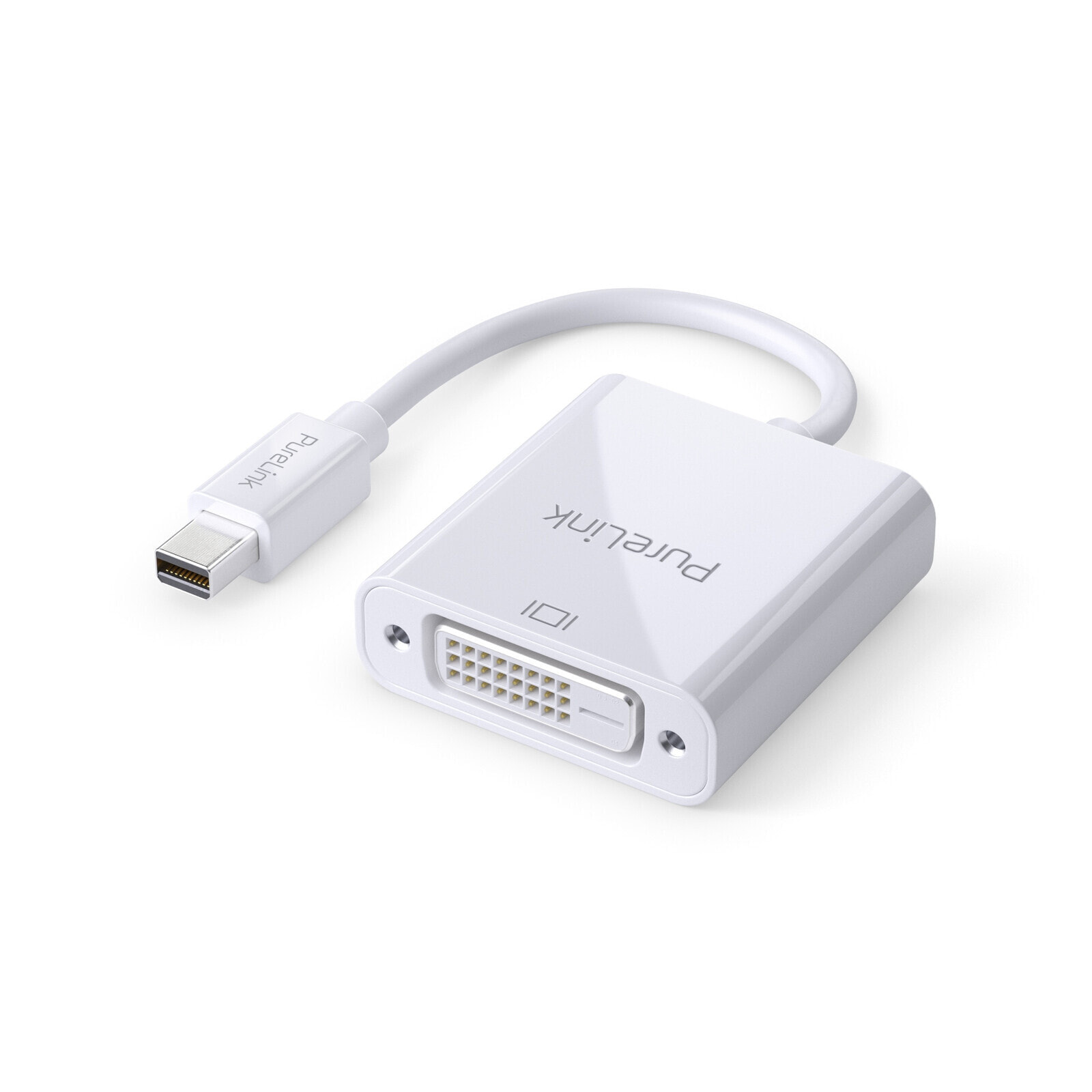 PureLink Premium Active 2K mini DisplayPort / DVI Portsaver Adapter – White - Mini DisplayPort - DVI-D - Male - White - 0.1 m - CE - ROHS - REACH - WEEE - VW-1