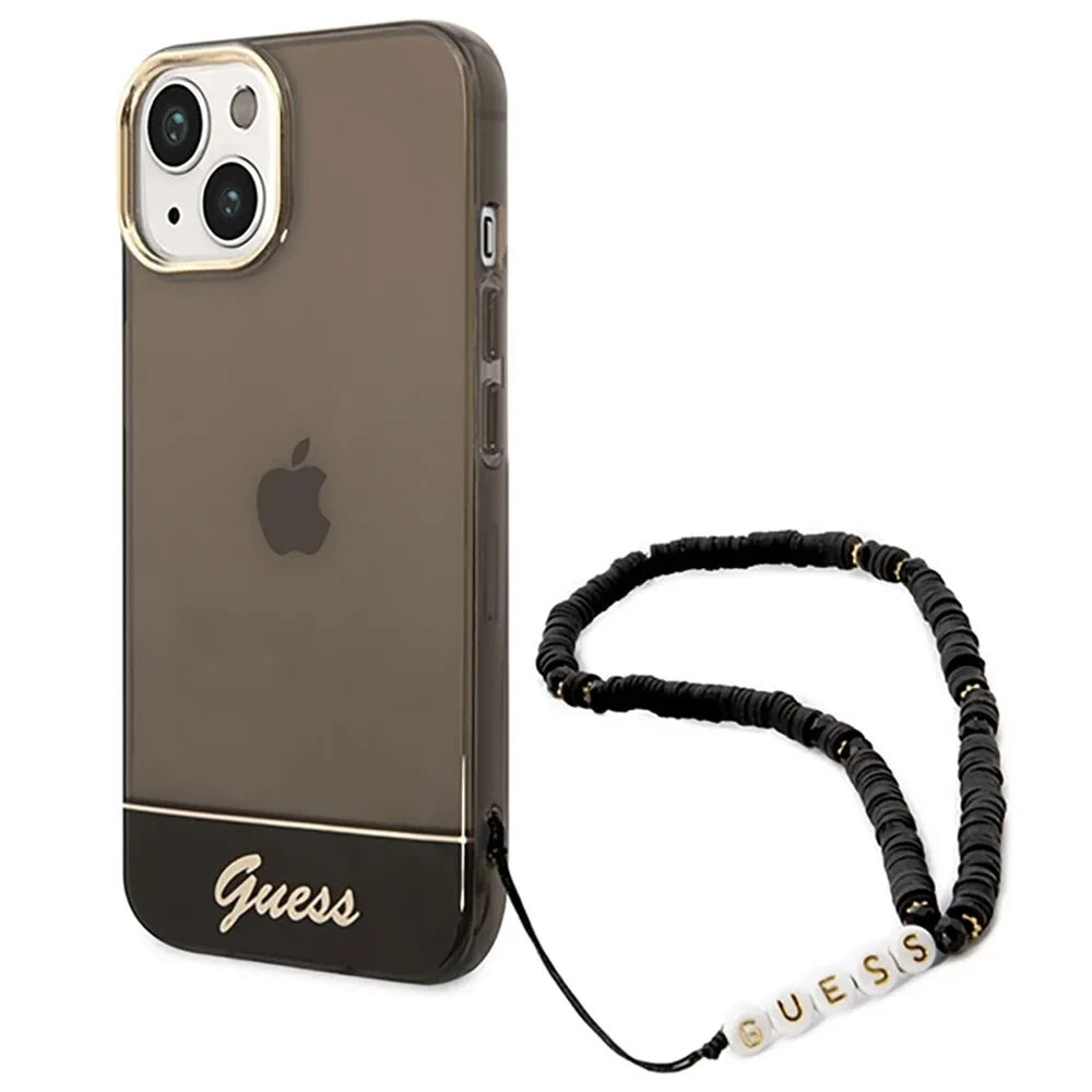 GUESS Guhcp14Mhgcohk iPhone 14 Plus15 Plus 6.7 Pearl Strap phone case