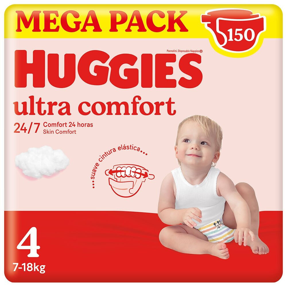 HUGGIES Ultra Comfort Diapers Size 4 150 Units