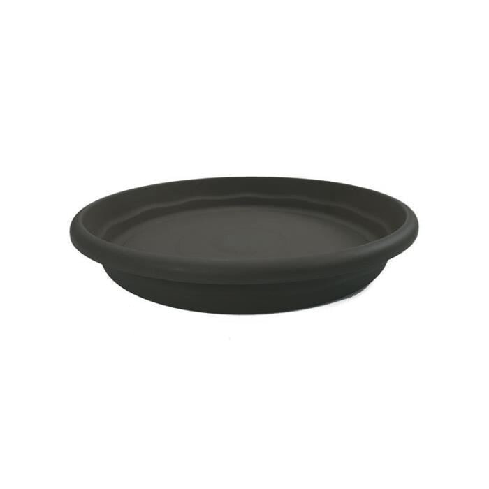 PLASTICS round tray 70 cm for round pot - anthracite