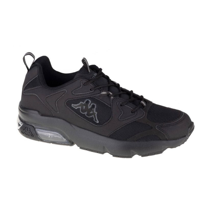 Мужские кроссовки повседневные черные текстильные низкие демисезонные с амортизацией Kappa Yero M 243003-1111 shoes
