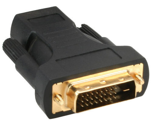InLine 17660P кабельный разъем/переходник DVI-D HDMI A Черный