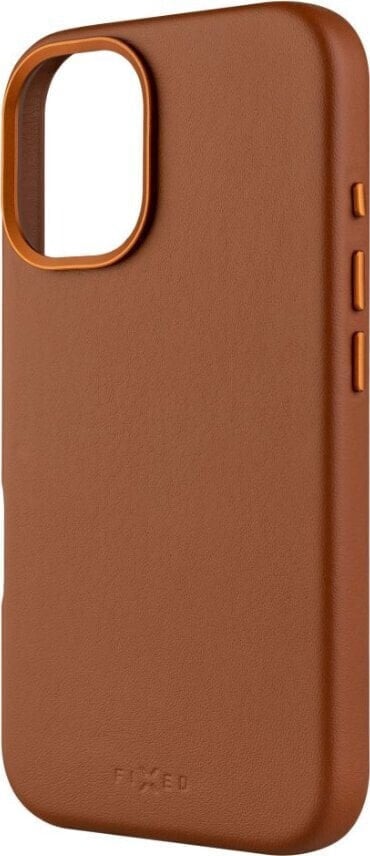 Fixed Fixed MagLeather | Back cover | Apple | iPhone 16 | Leather | Brown