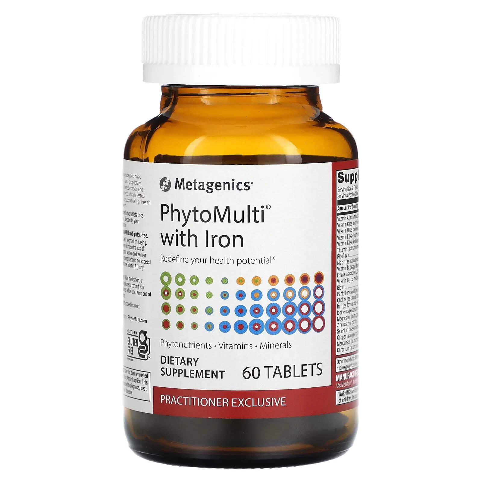 PhytoMulti with Iron, 60 Tablets