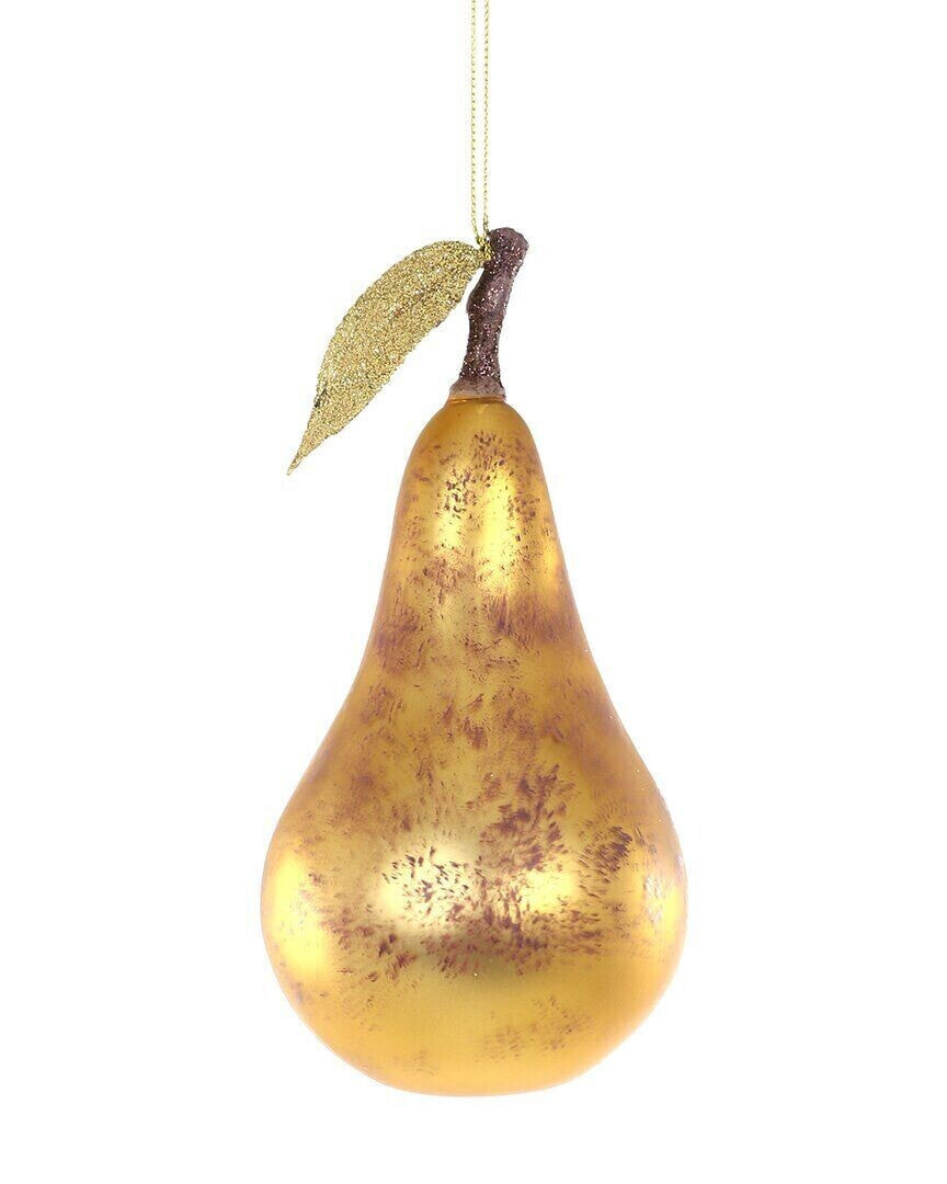 Cody Foster & Co. Bosc Pear Ornament Multicolor