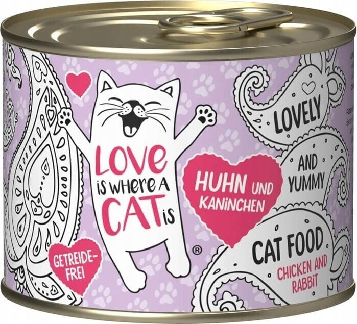 Love is where a cat is Love is where a cat is® z kurczakiem i królikiem 200g