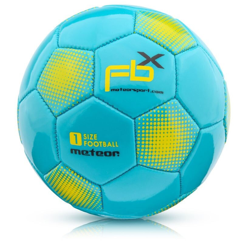 Мяч футбольный Meteor FBX 37013 Голубой, желтый