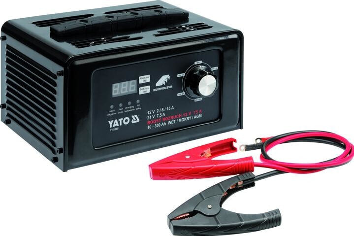 Зарядное устройство YATO 83051 12В / 24В 15А