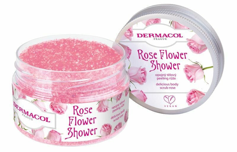 Rose Flower Care Delicious Body Scrub Rose Розовый скраб для душа 200 г