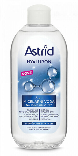 Micellar water for face, eyes and lips 3 in 1 Hyaluron 400 ml