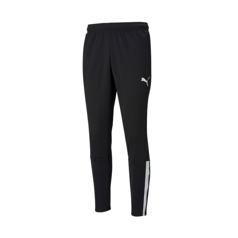 Мужские брюки спортивные черные зауженные трикотажные Pants Puma teamLiga Training M 657242-03