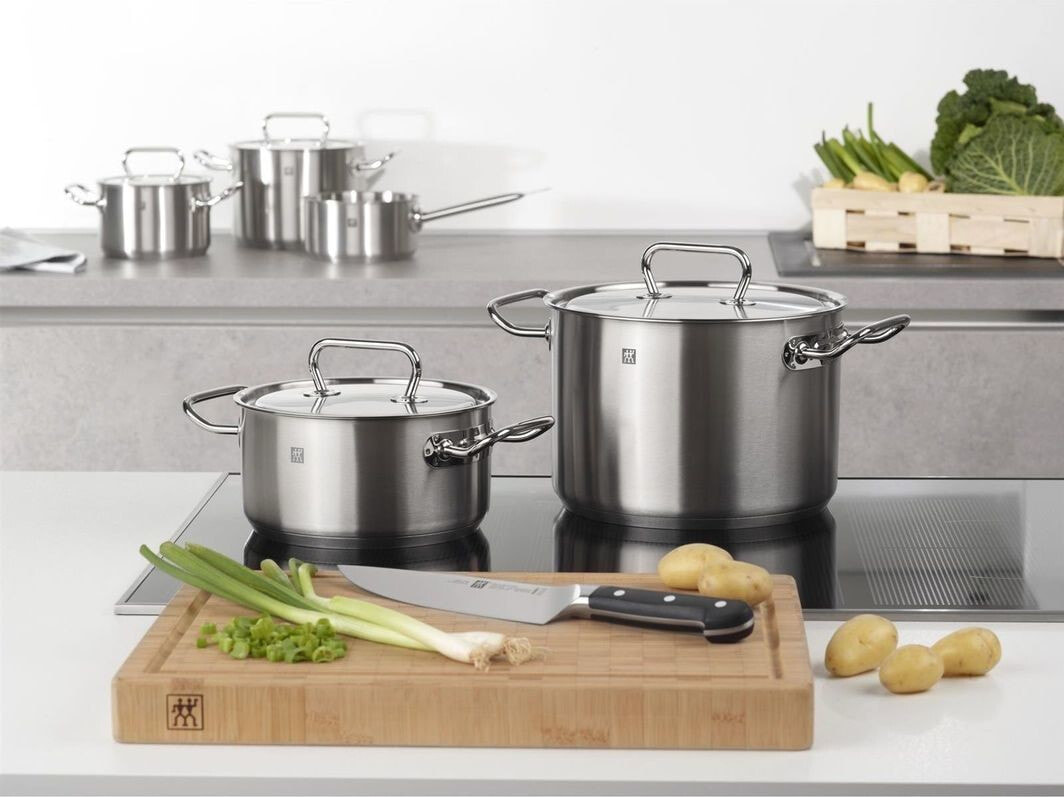  ZWILLING Cookware Set Essence, Silver, 4-Piece : Home & Kitchen