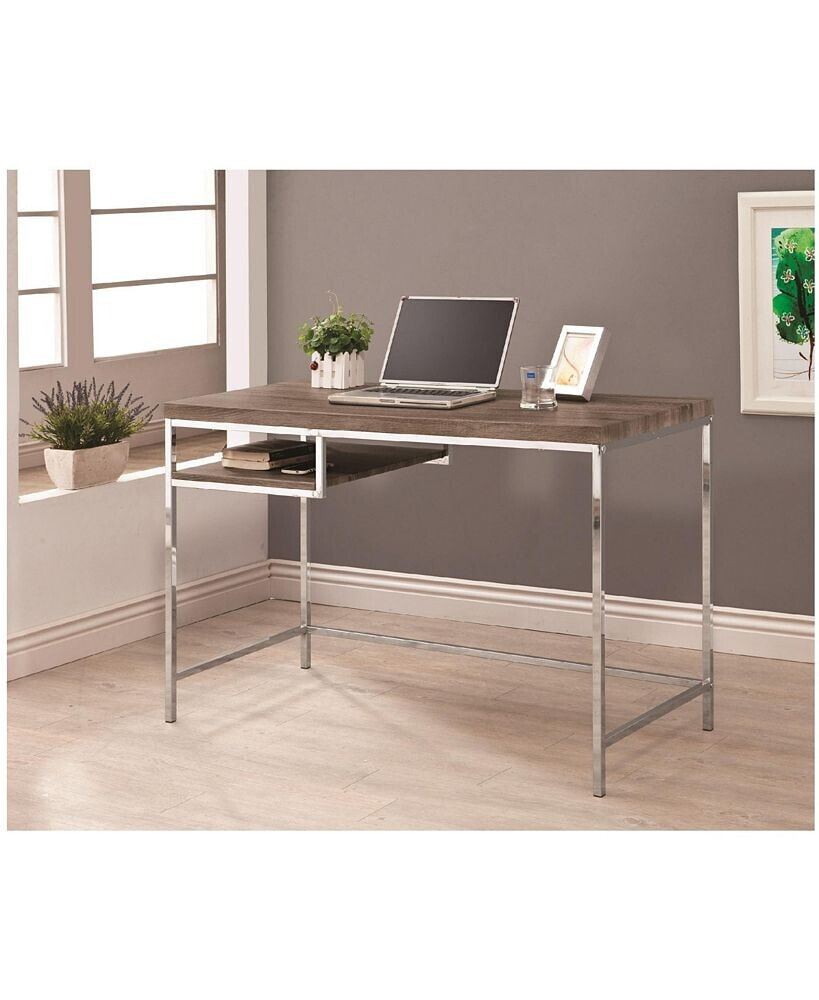 Coaster Home Furnishings lincoln Rectangular Writing Desk with Shelf
