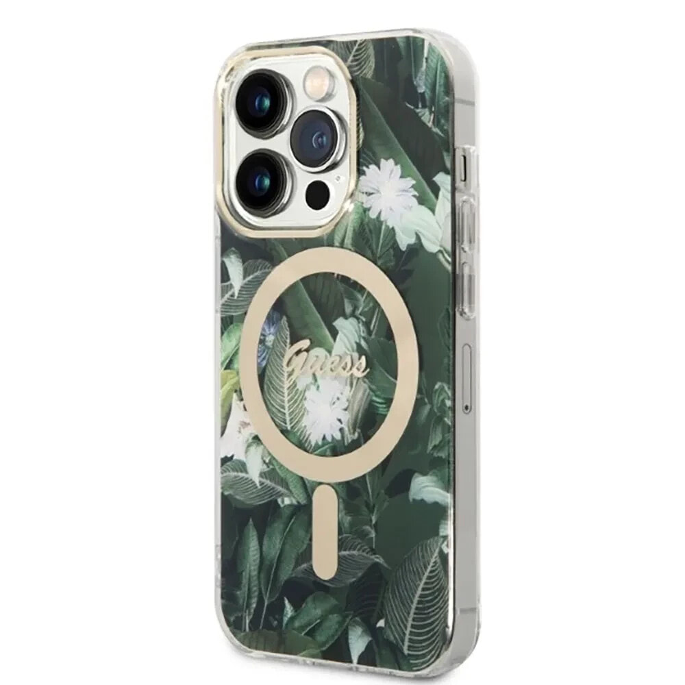 GUESS Gubpp14Lhjeacsa+ Charger Set iPhone 14 Pro 6.1 Jungle phone case