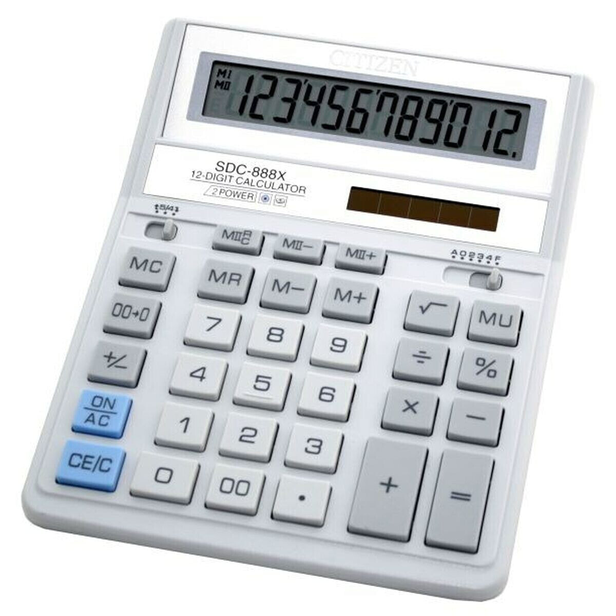 Calculator Citizen SDC888XWH White Black Plastic 15,3 x 3,3 x 20,3 cm