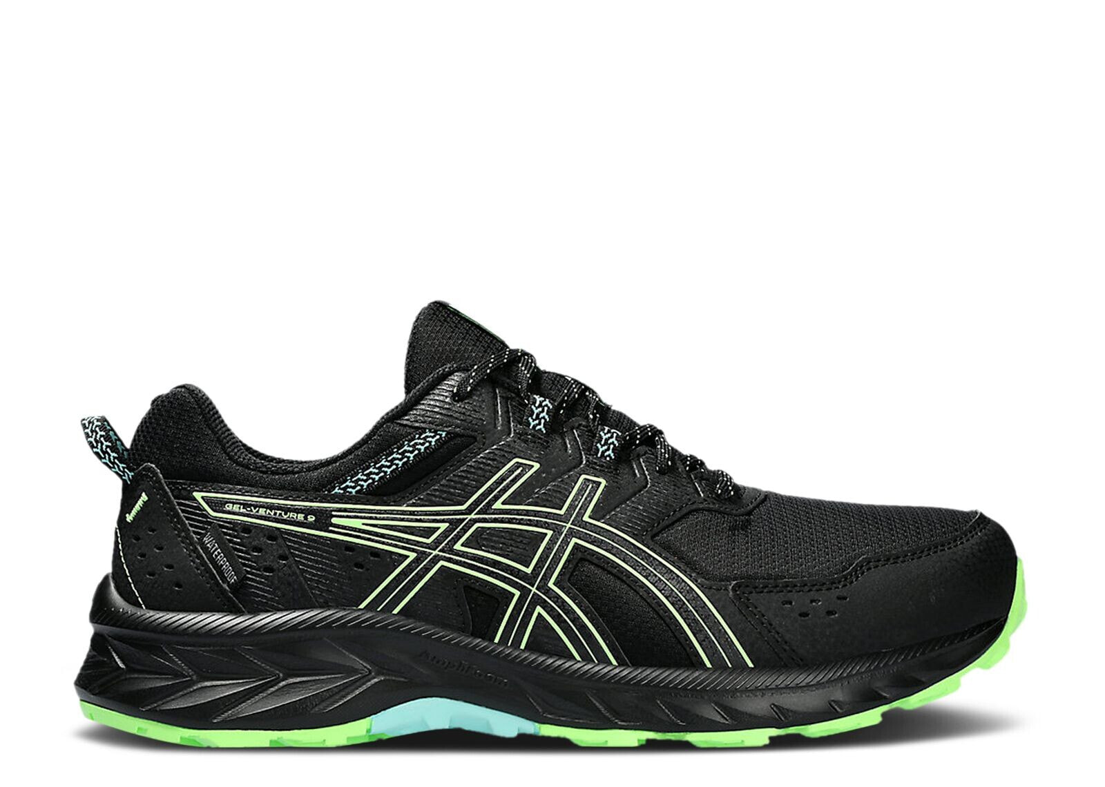 Gel Venture 9 Waterproof 'Black Illuminate Green'