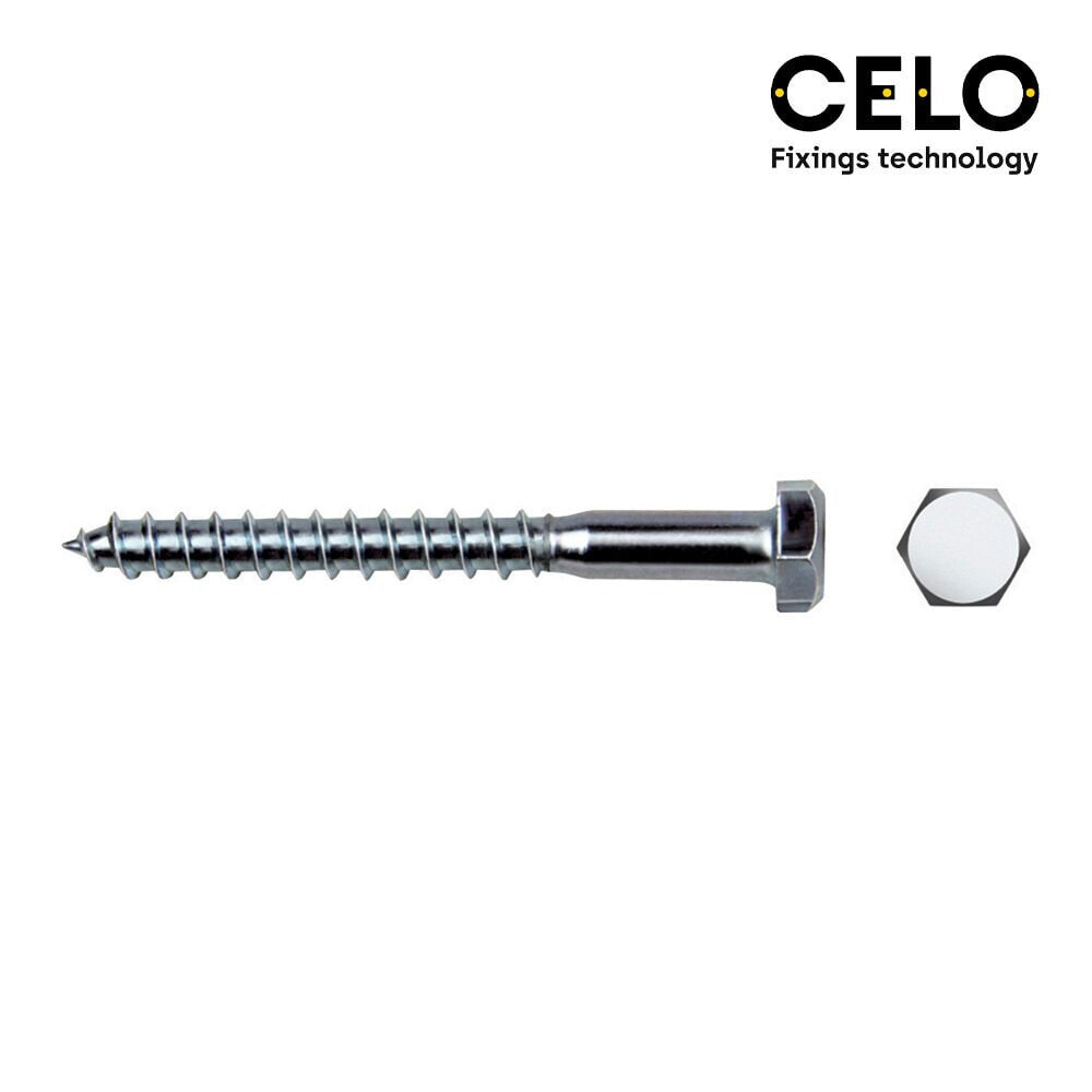 CELO Din 571 Hex Lag Screw 8x90 mm 100 Units