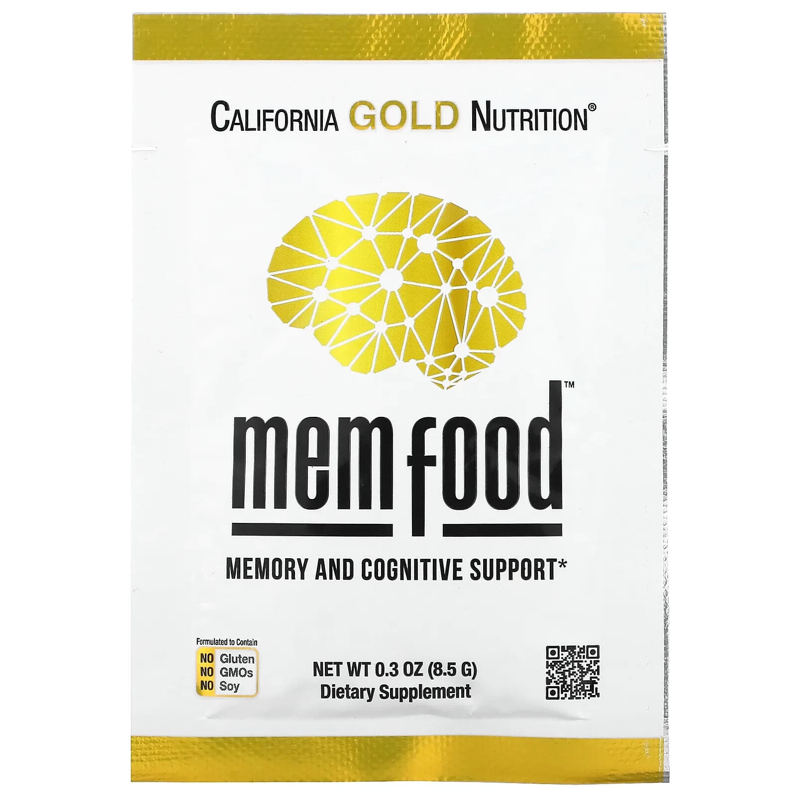 MEM Food, Memory & Cognitive Support, Individual Packet, 0.3 oz (8.5 g)