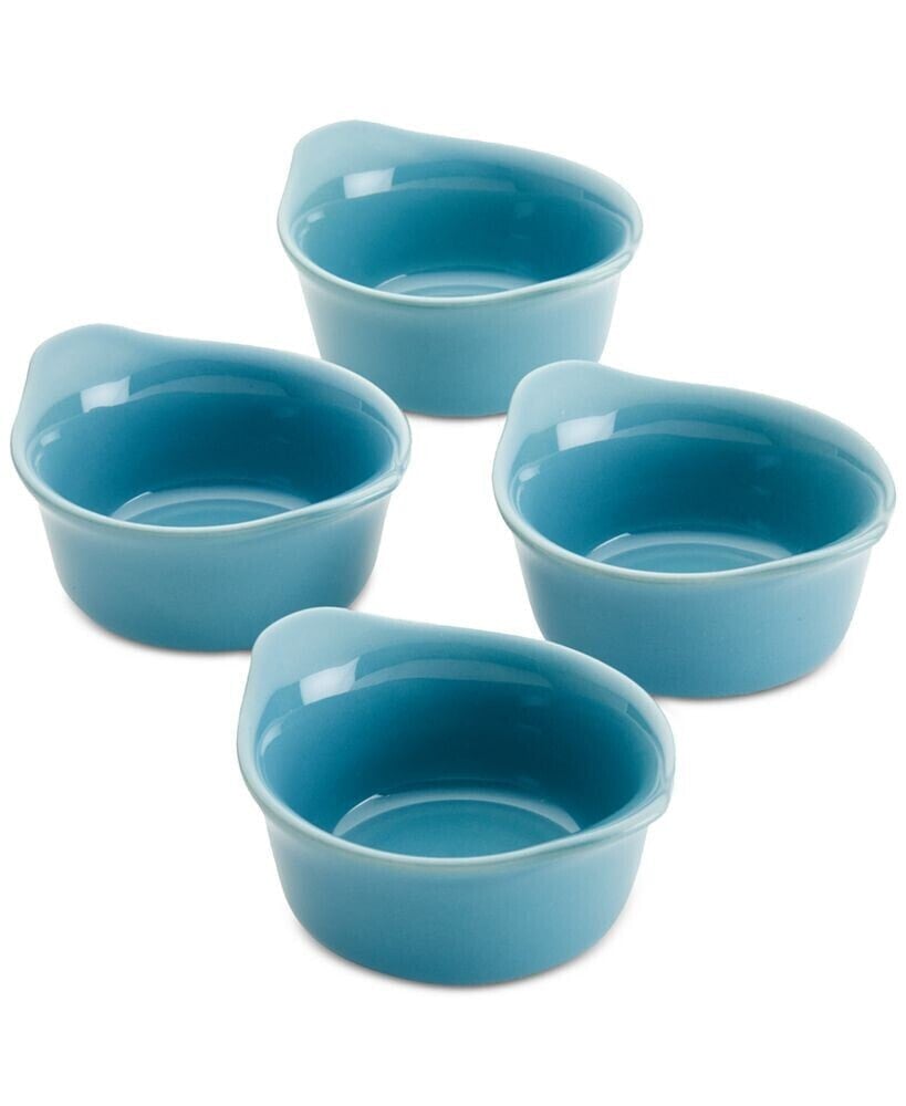 Rachael Ray ceramics Round Ramekin Dipper Cups, Set of 4