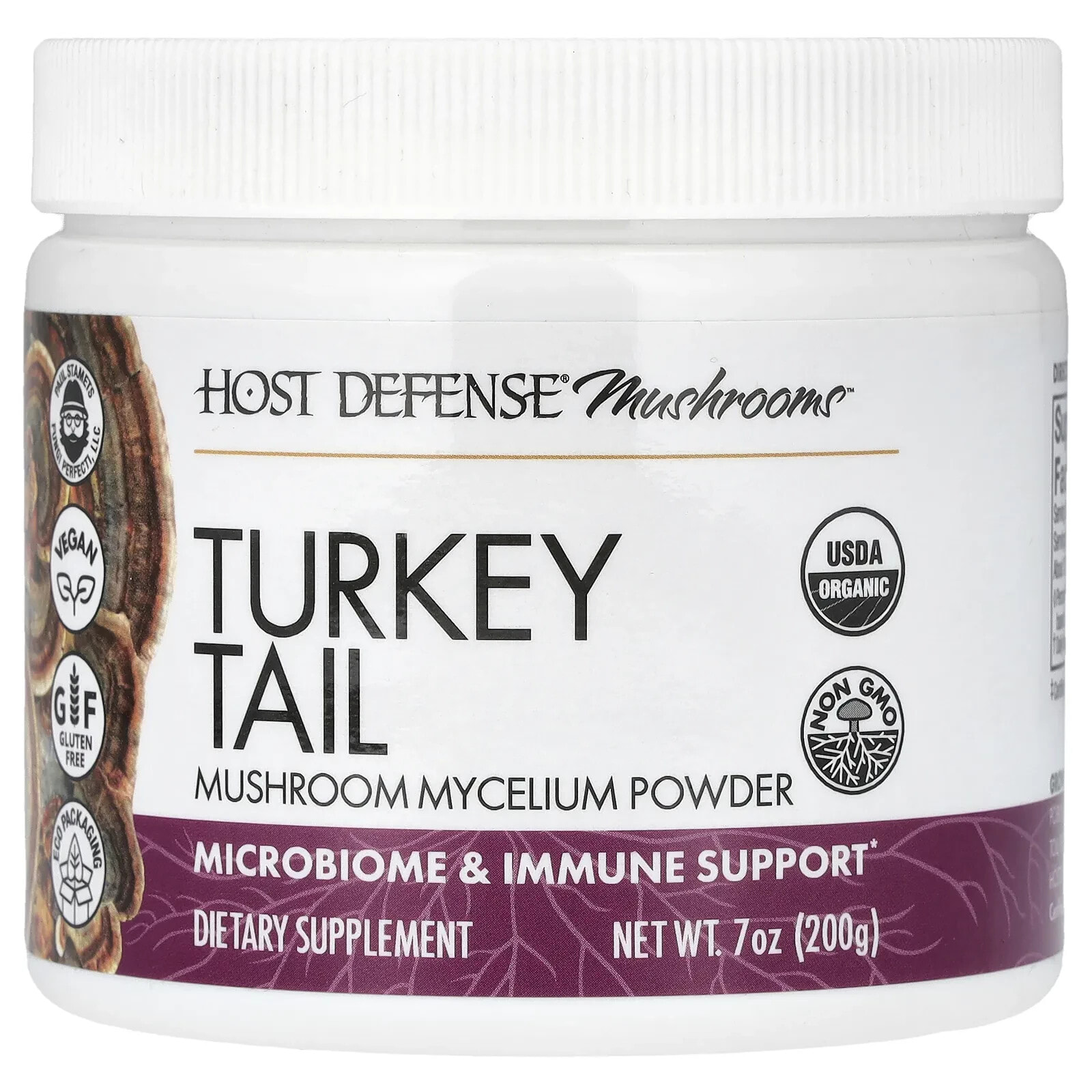 Mushrooms, Turkey Tail, Mushroom Mycelium Powder, 3.5 oz (100 g)