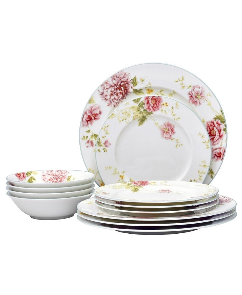 Noritake peony Pageant 12-PC Dinnerware Set