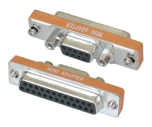 InLine 31219L кабельный разъем/переходник 9-pin Sub D 25-pin Sub D Серебристый