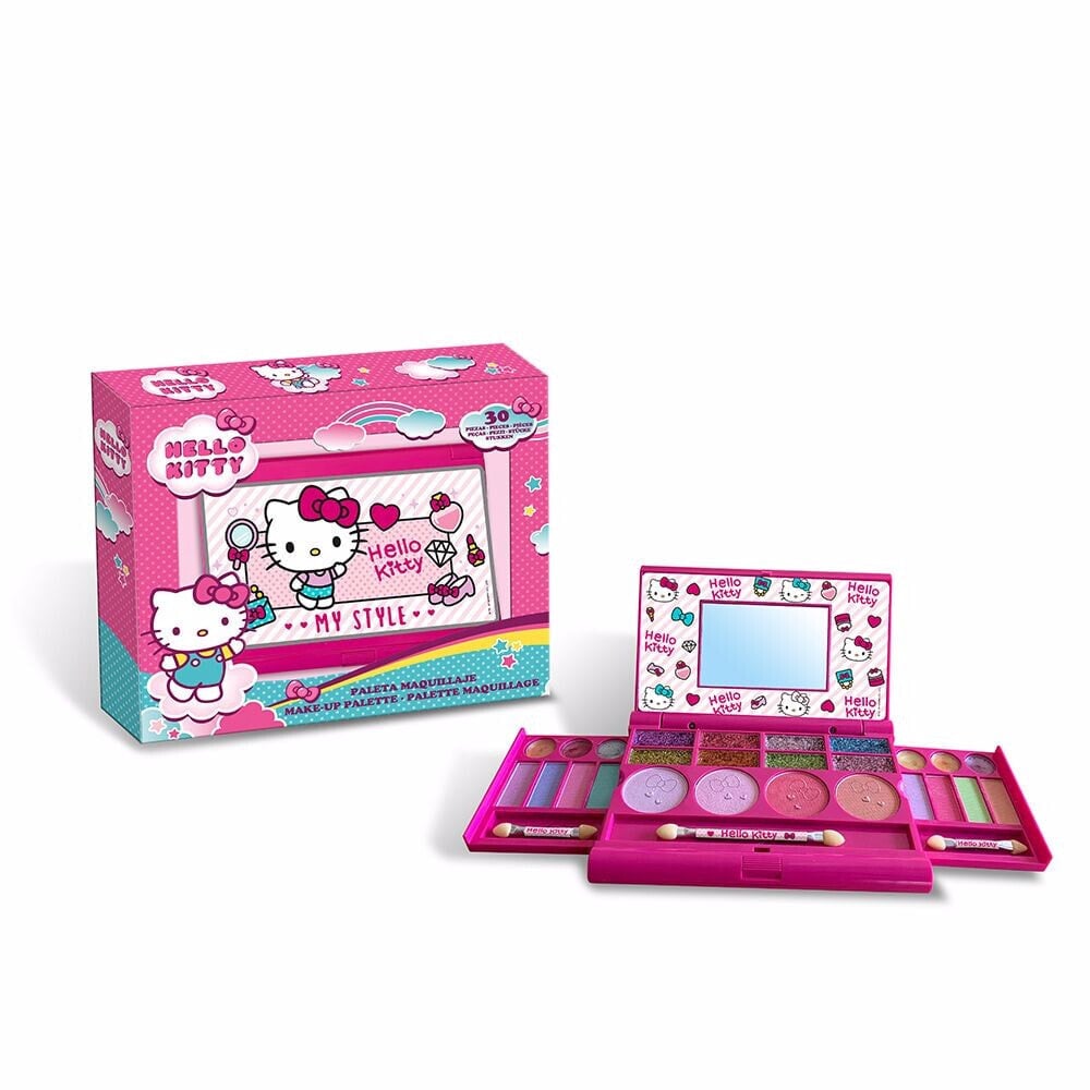 HELLO KITTY PLUMIER ALUMINO MAQUILLAJE set 18 pz Детский набор для макияжа 18 предметов