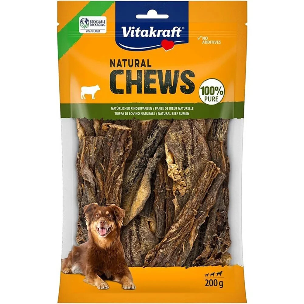 VITAKRAFT Chews Pure Beef Tripe dog treat 200g