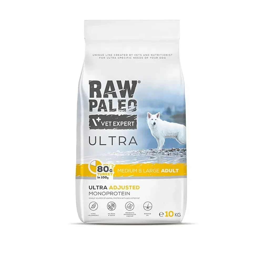 RAW PALEO Ultra medium & large adult turkey dog food 2kg