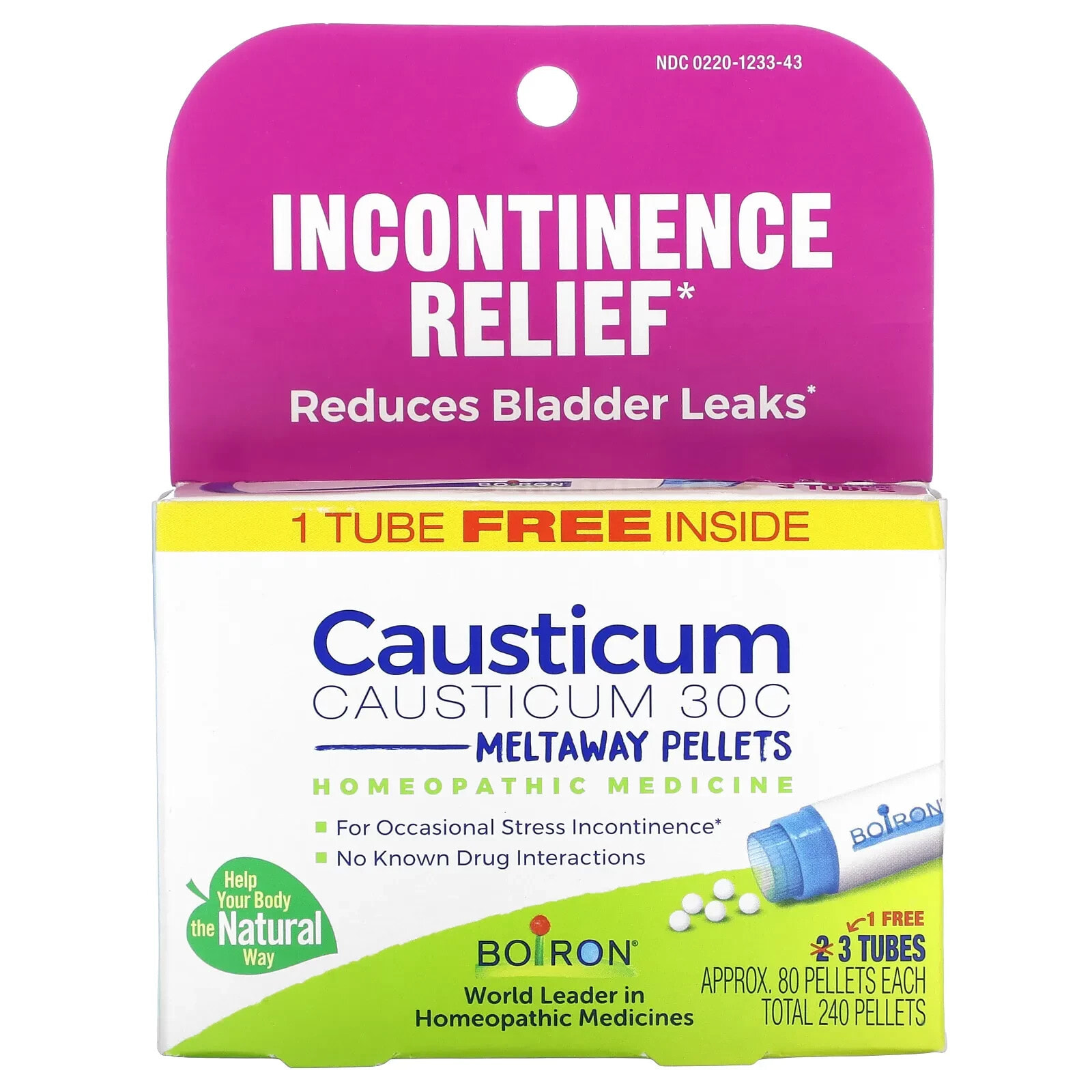 Causticum Meltaway Pellets, 30C, 3 Tubes, Approx 80 Pellets Each