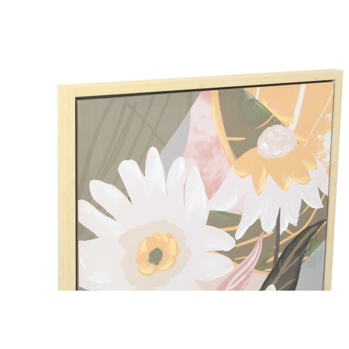 Painting DKD Home Decor 60 x 4 x 80 cm Flowers Scandinavian (2 Units)