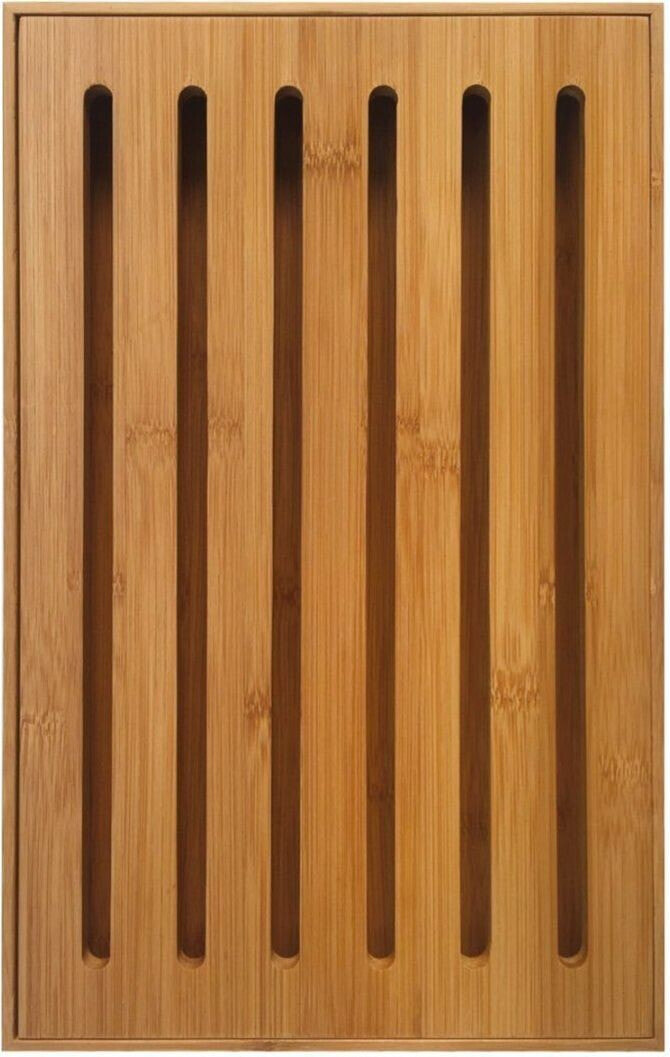 Deska do krojenia KingHoff z tacą na okruszki bambusowa 38x23.5cm