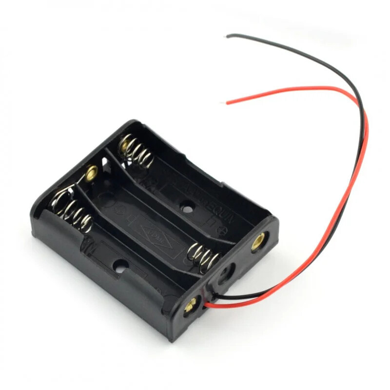 Battery holder for 3 packs AA (R6)