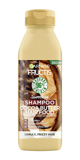 Garnier Hair Food Cocoa Butter Shampoo Разглаживающий шампунь с какао маслом для вьющихся и непослушных волос 350 мл