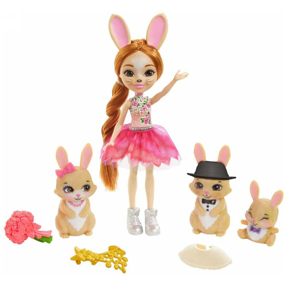 Кукла Enchantimals Family Toy Brystal Bunny 3 кролика и 4 аксессуара цвет  разноцветный — купить недорого с доставкой, 862966