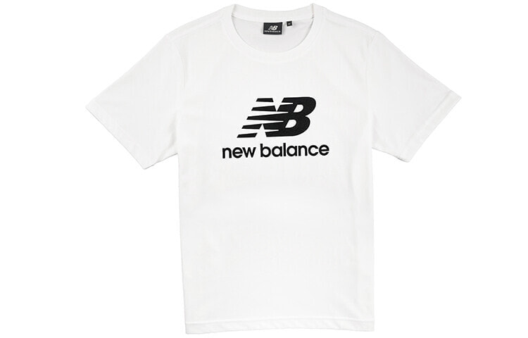 New Balance 经典Logo 休闲宽松短袖T恤 男款 白色 / Футболка New Balance Logo T NEA2E031-WT