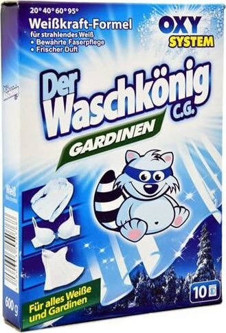 Der Waschkönig Washing powder for curtains and white linen Der Waschkönig CG Gardinen 600 g - 10 WL universal
