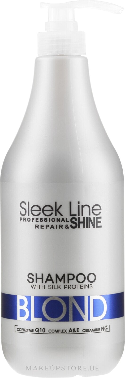 Shampoo mit Seide für blonde und graue Haare - Stapiz Sleek Line Blond Hair Shampoo