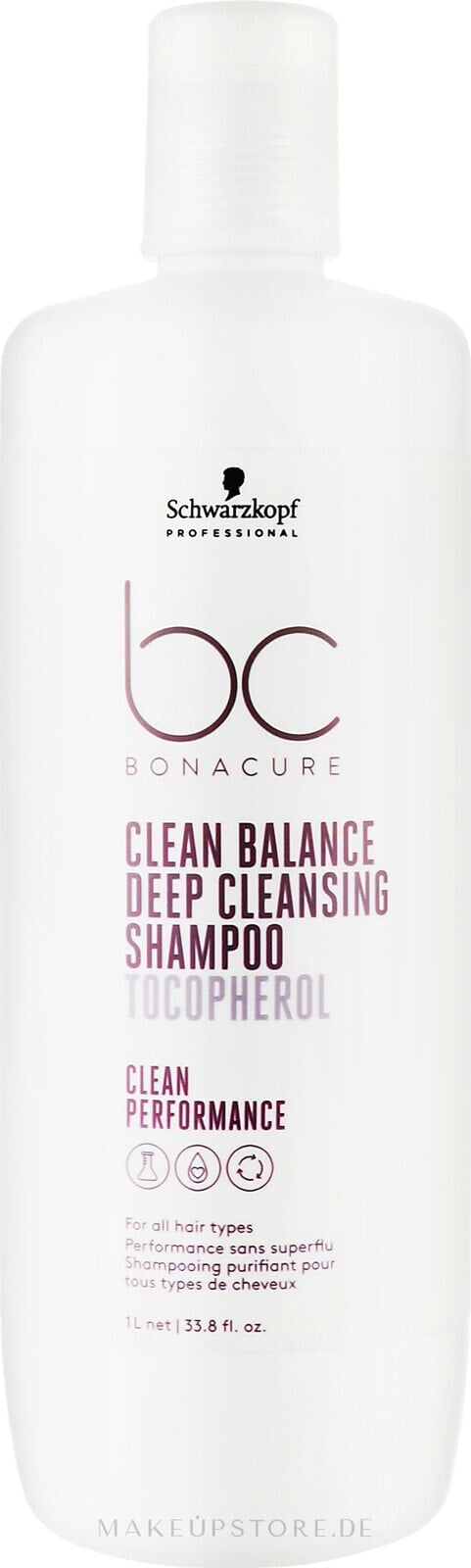 Tiefenreinigendes Shampoo - Schwarzkopf Professional Bonacure Clean Balance Deep Cleansing Shampoo