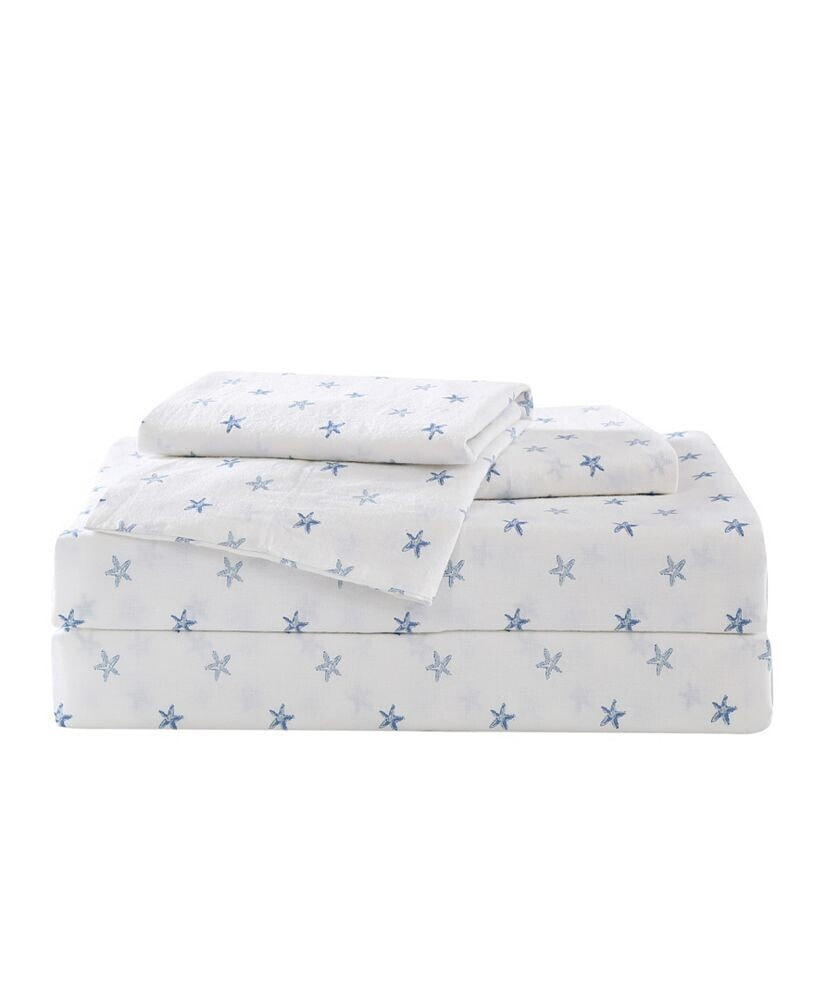 Tommy Bahama Home tommy Bahama Starfish Treasure Washed Cotton Queen Sheet Set